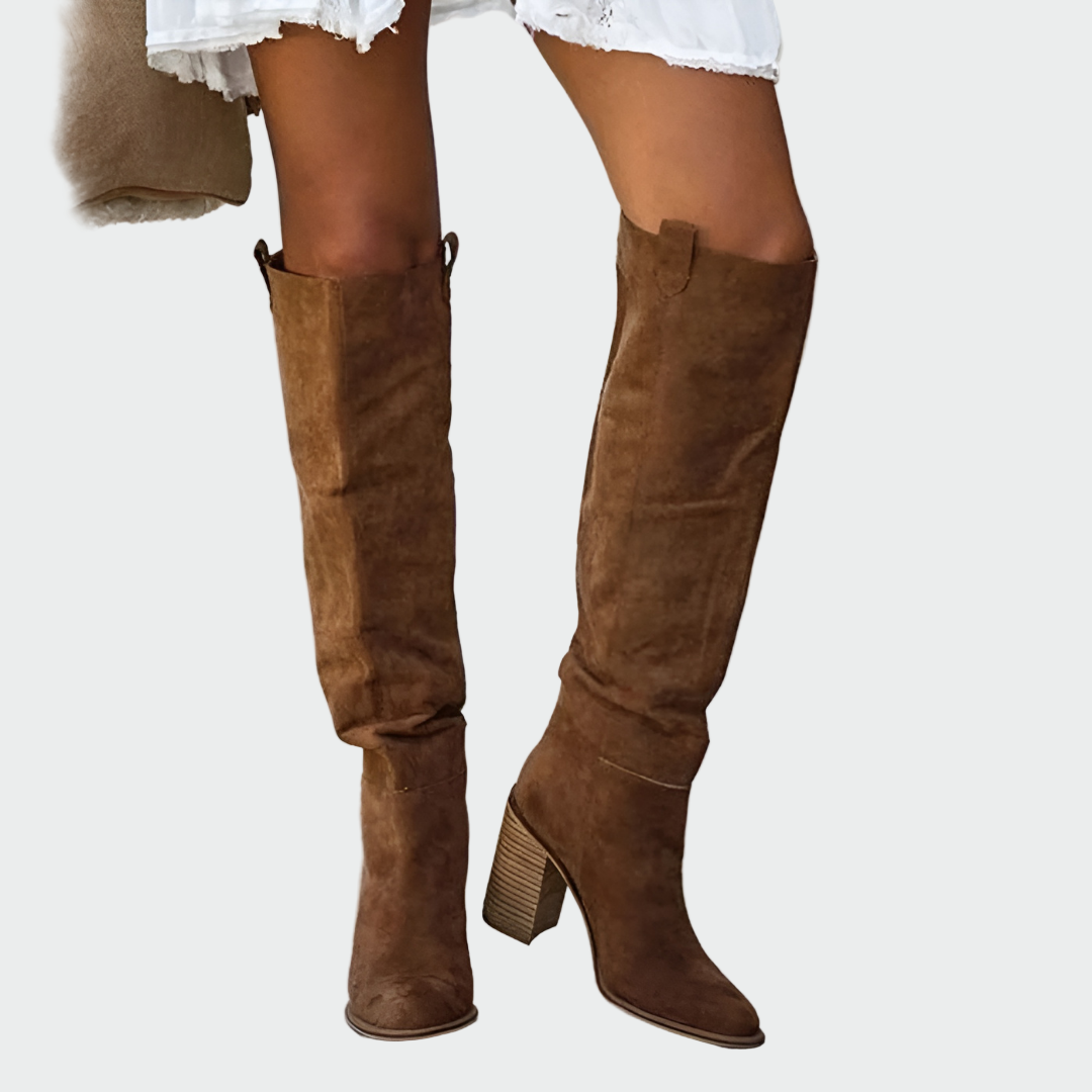 Caroline | Orthopedic knee high leather boots