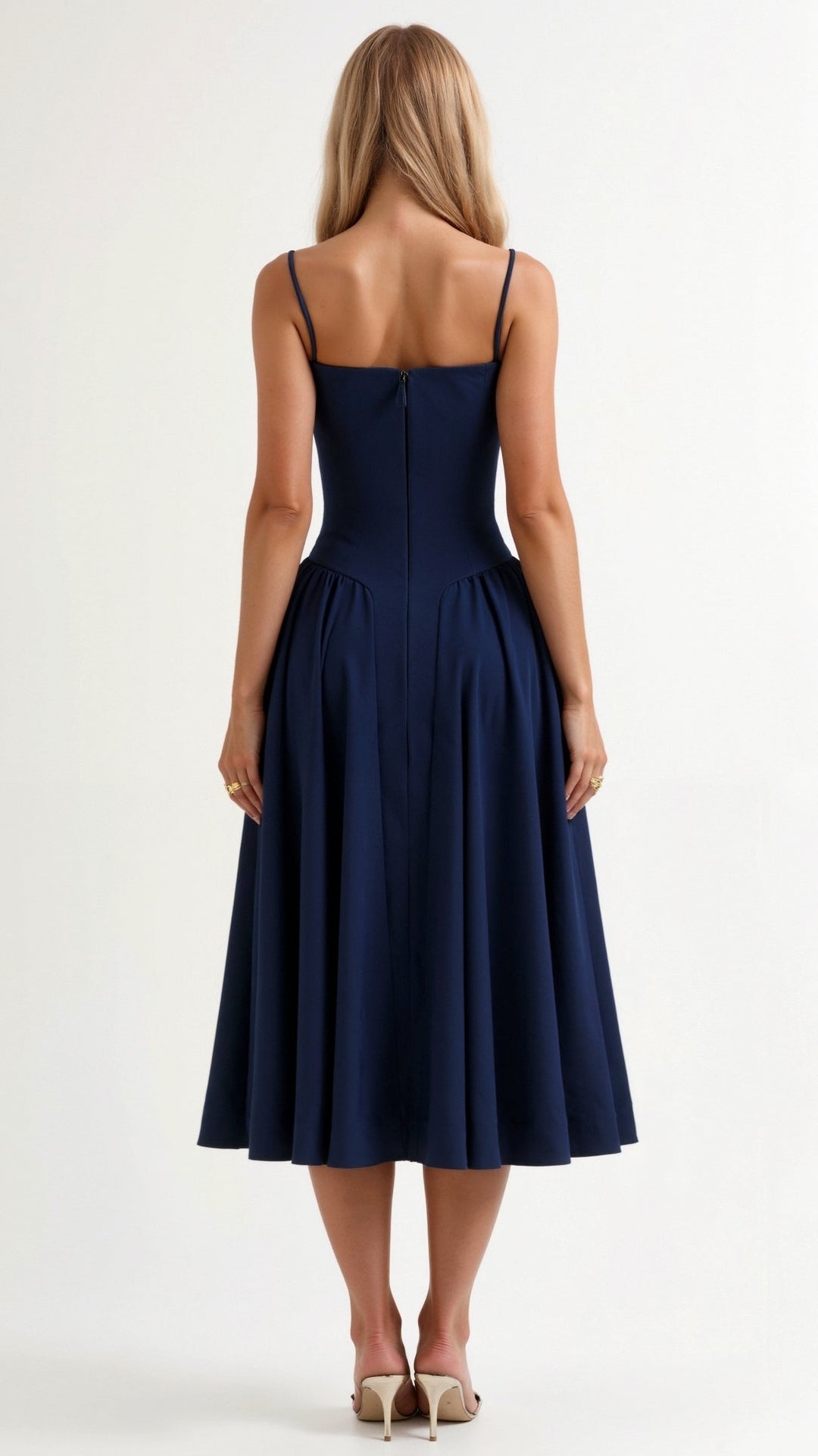 Evie - Structured Corset Midi Dress
