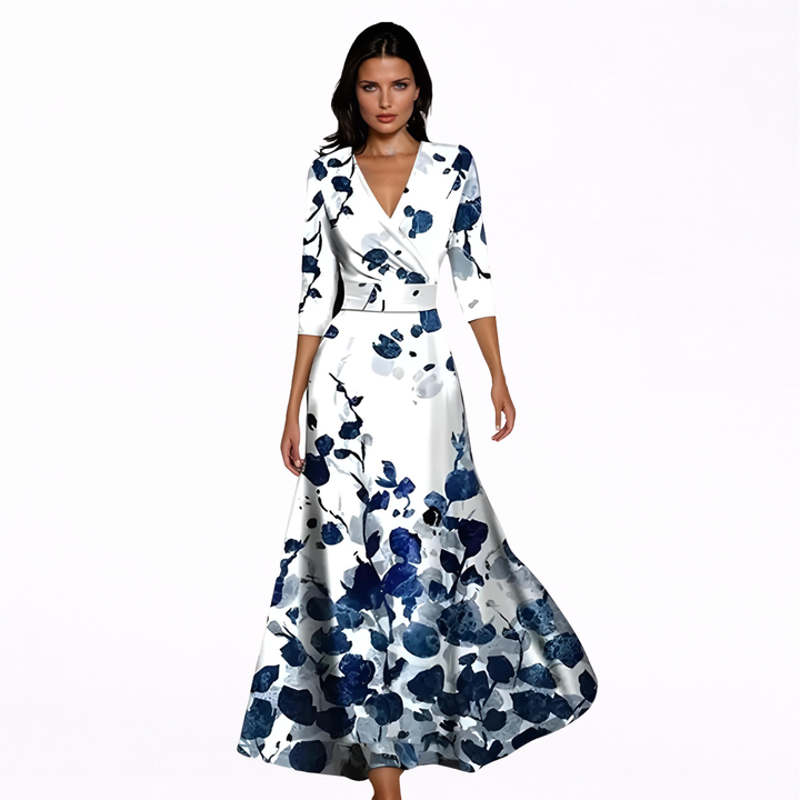 Hedwig | Elegant maxi dress with a floral pattern