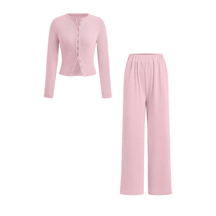 Natalie | Stylish Ribbed Two Piece Casual Set
