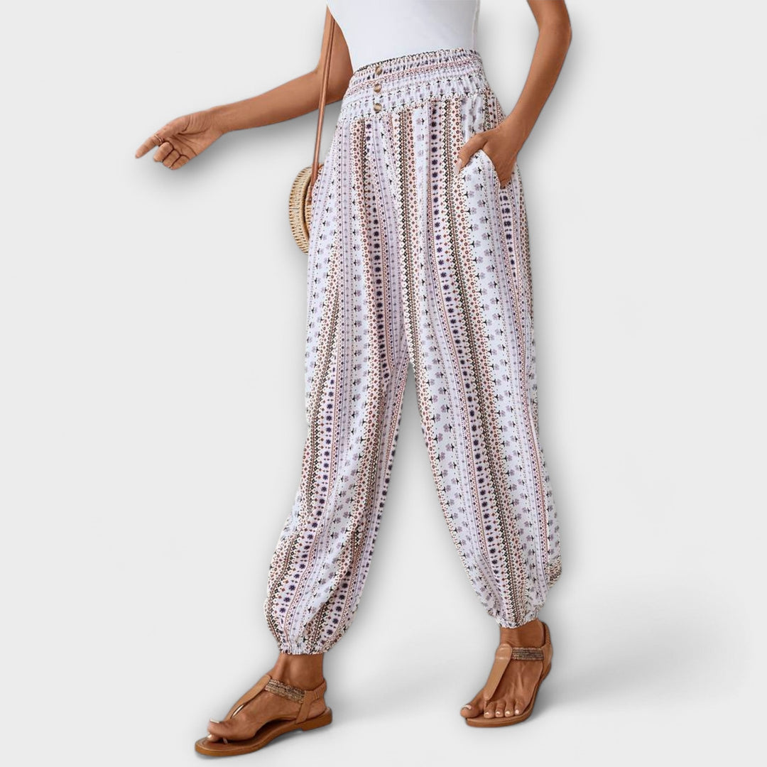 Grace - Ethnic Graphic Wide Leg Pants