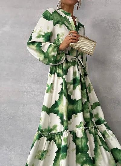 Phoebe - Long Sleeve Floral Maxi Dress