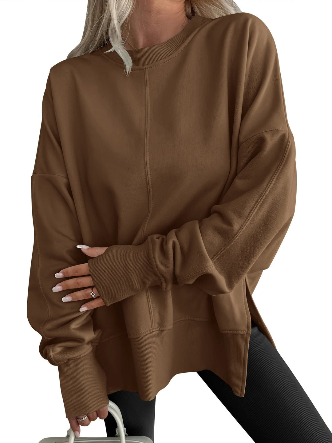Caitlin | Comfy Oversized Long Sleeve Sweatshirt
