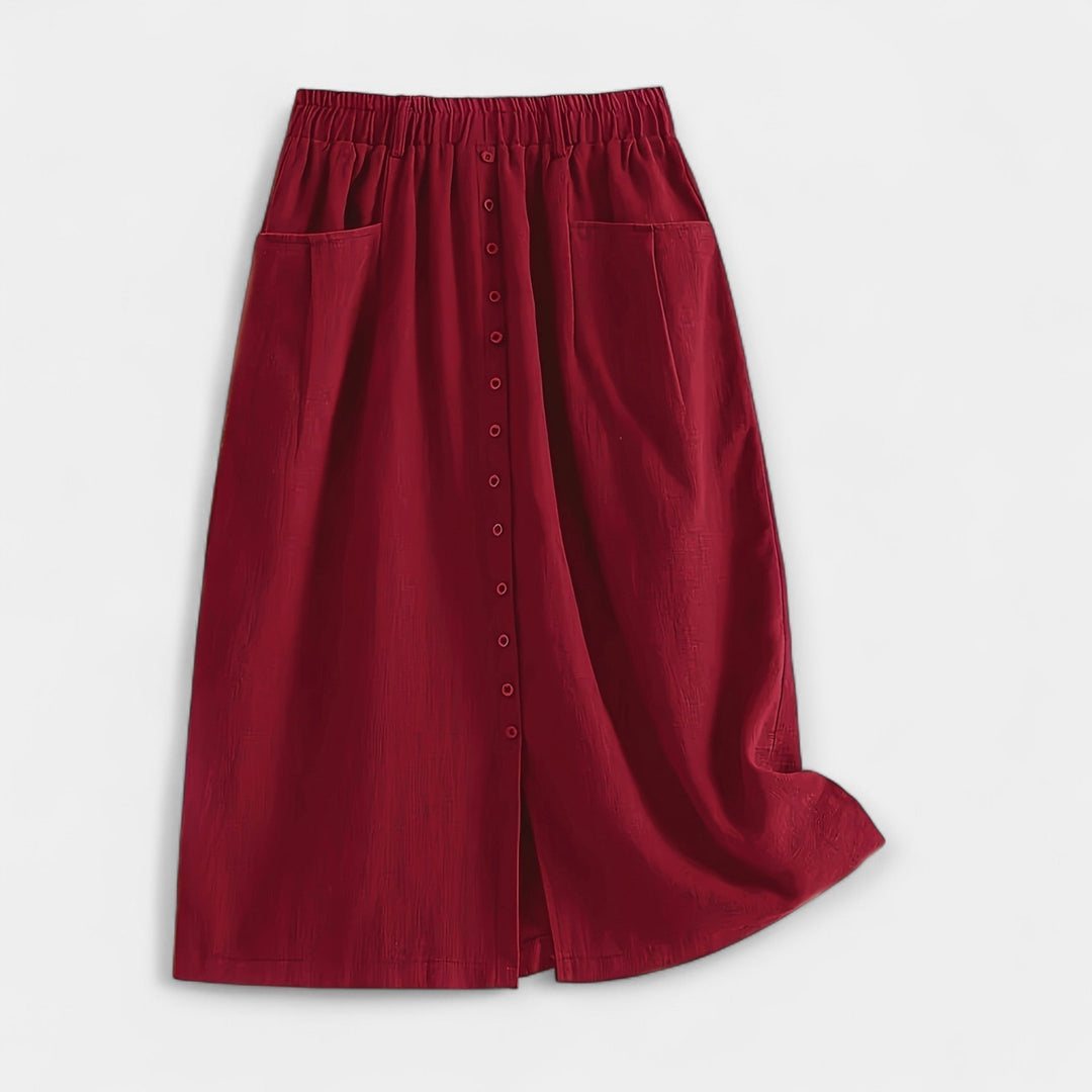 Washed Midi Skirt