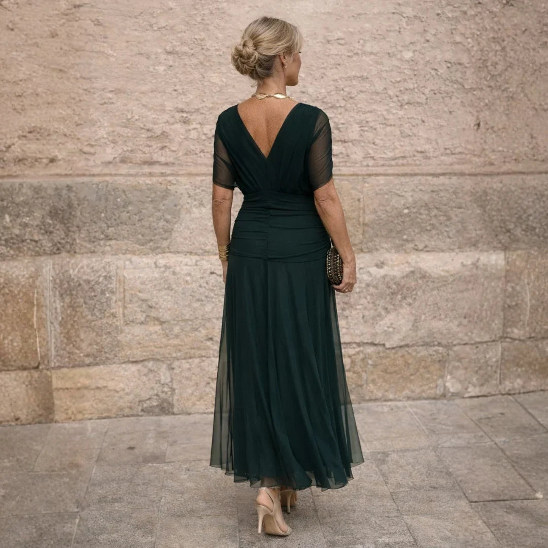 Ottoline Elegant Green Dress