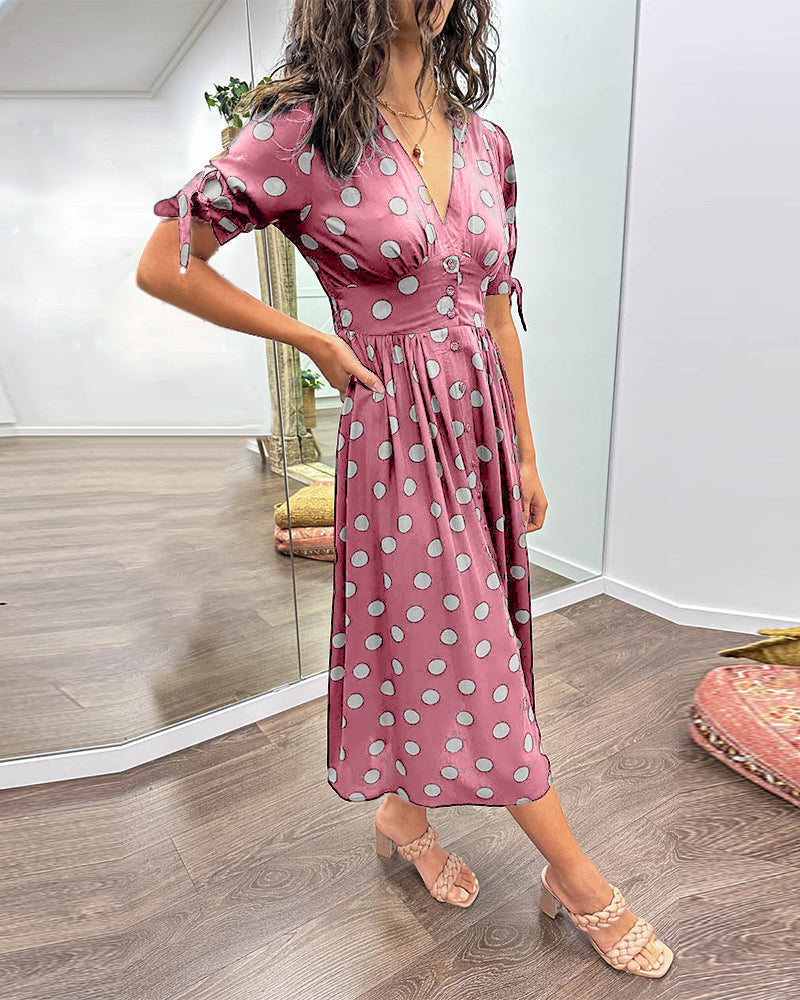 Annabelle - Elegant Polka Dot Dress