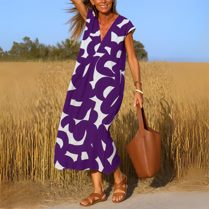 Eleanor - Flowing V-Neck Dress