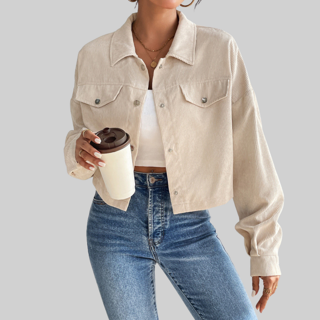 Sienna | Classic Collared Button-Front Jacket