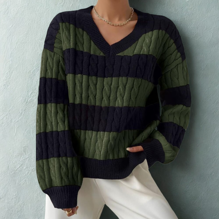 Gemma | Comfy V-Neck Long Sleeve Sweater