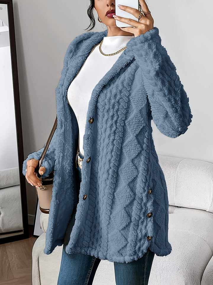 Irene - Fluffy Hooded Coat