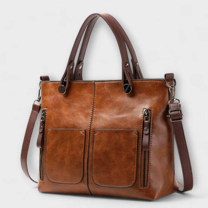 Olivia - Elegant Leather Tote