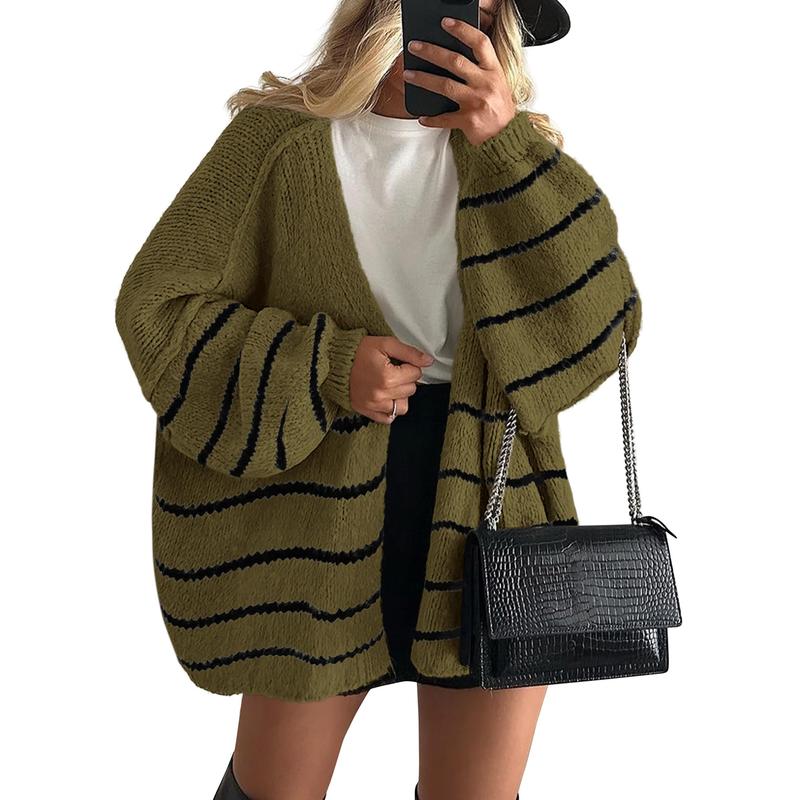 Hayley | Oversized Fit Lantern Sleeve Autumn Knit Cardigan