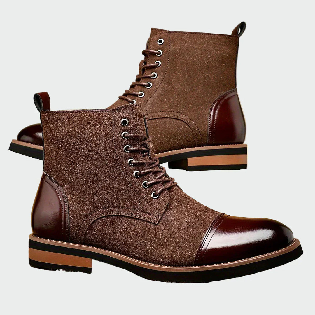 Madeleine - Oxford Leather Ankle Boots