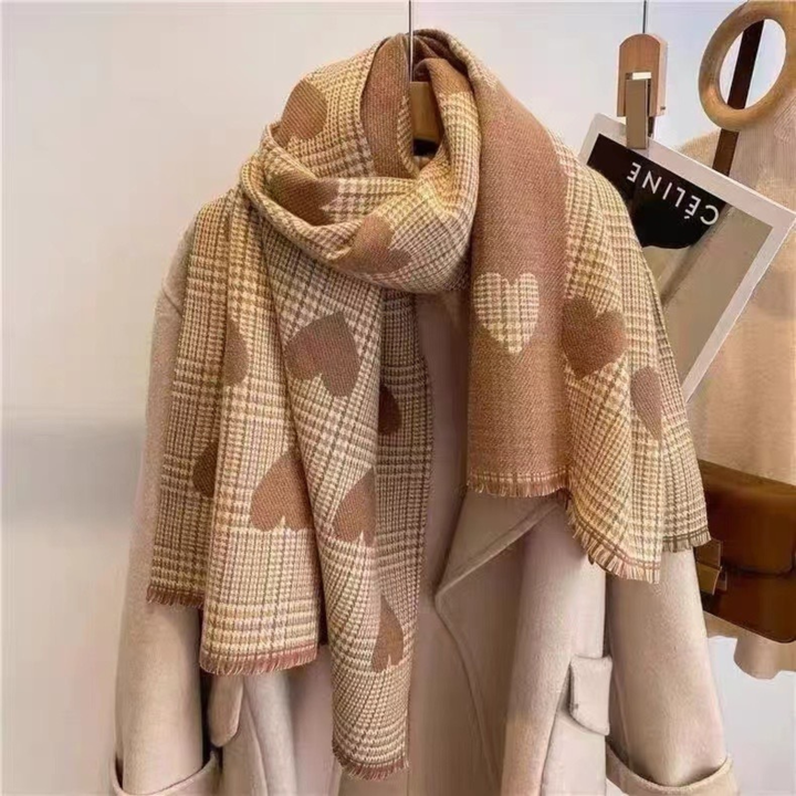 Gemma | Comfy Warm Plaid Double Side Tassel Scarf