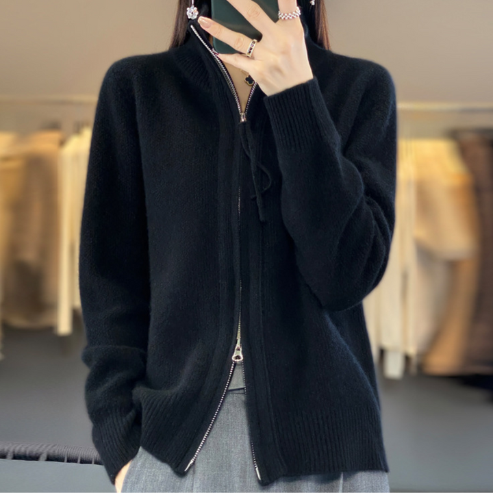 Samantha | Minimalist Zip Sweater