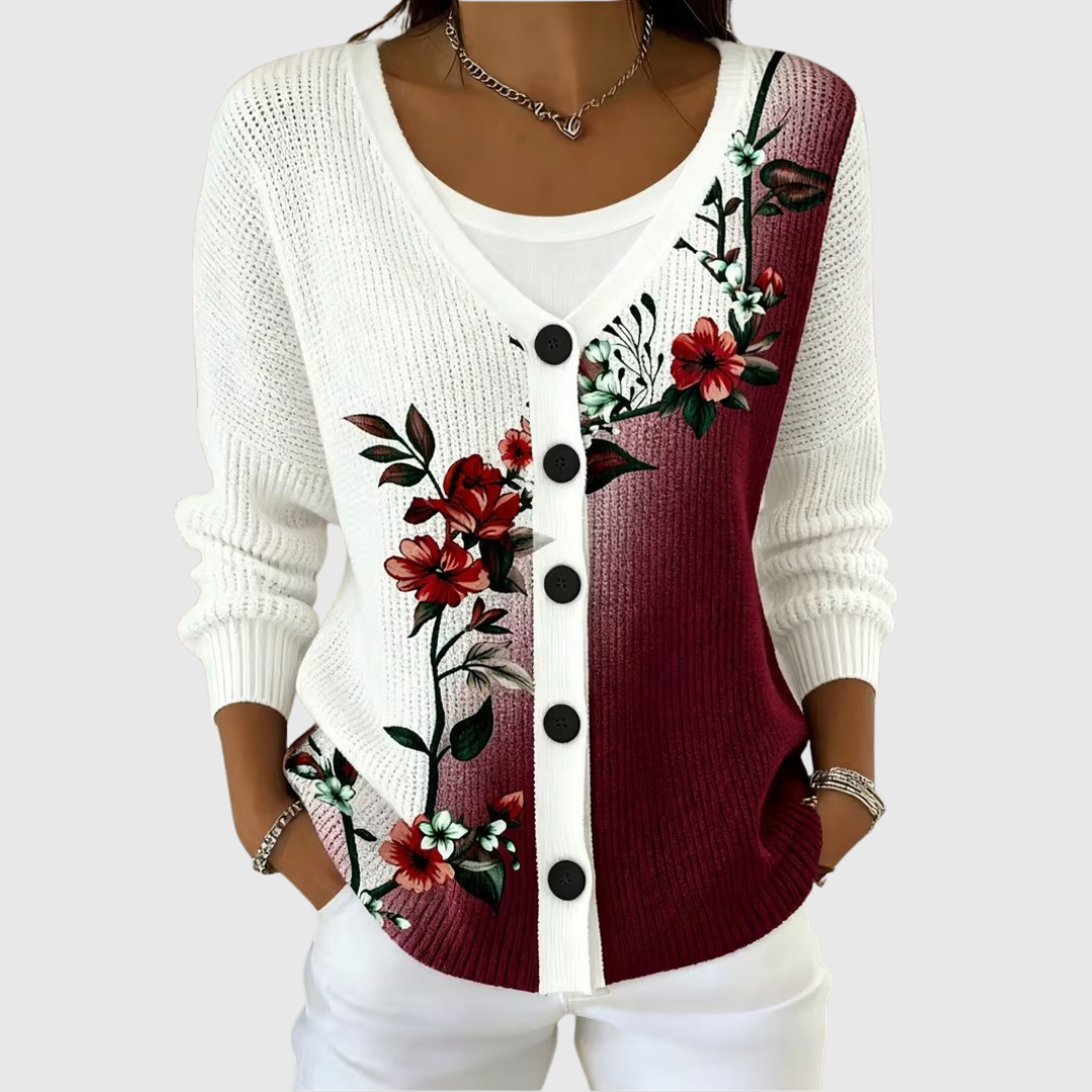 Georgia | Comfortable buttoned knit cardigan