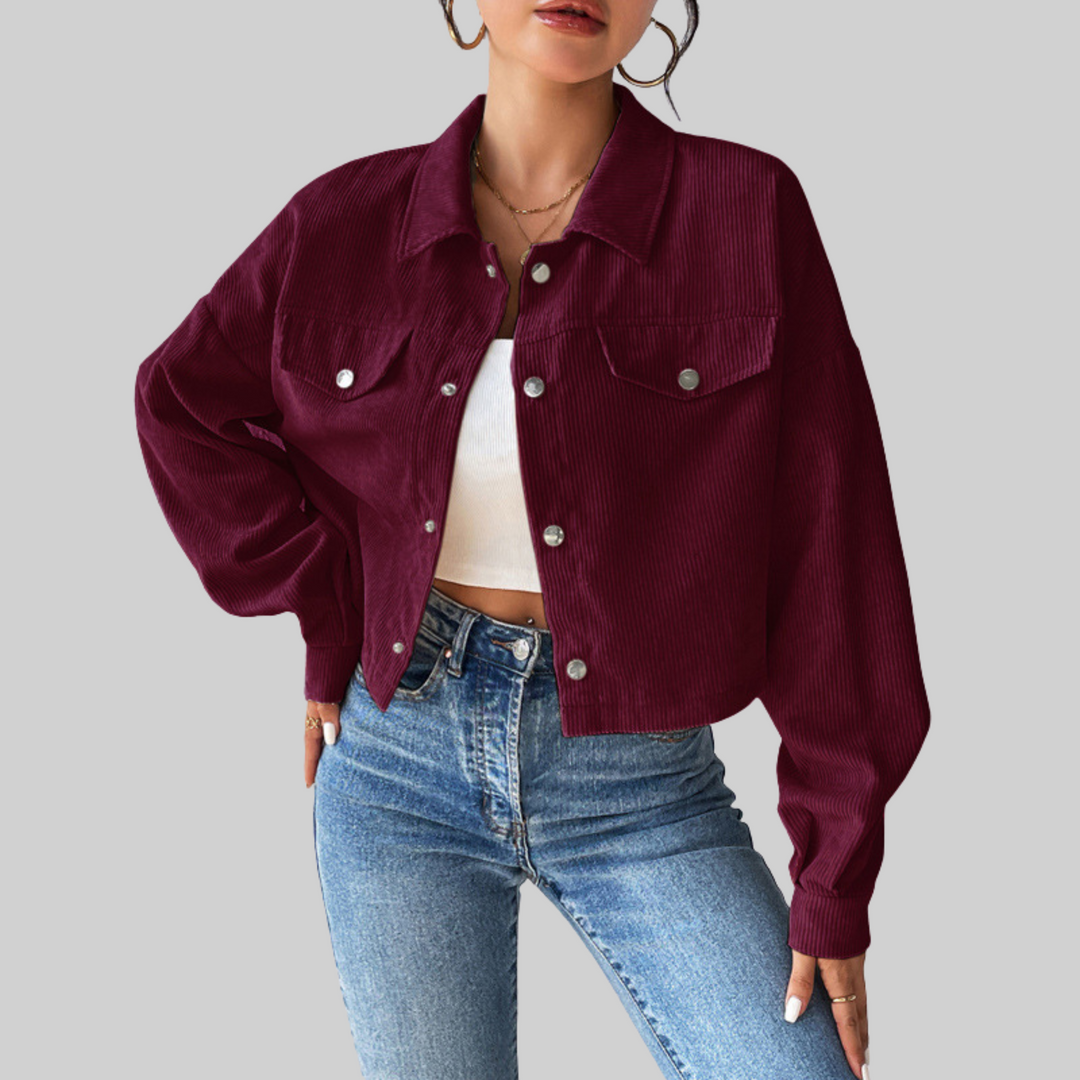 Sienna | Classic Collared Button-Front Jacket