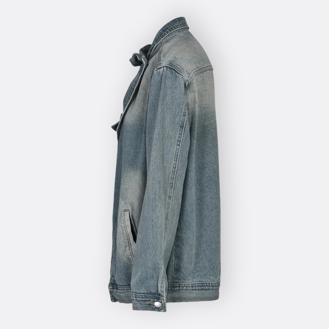 Stella - Vintage Asymmetric Turtleneck Jacket