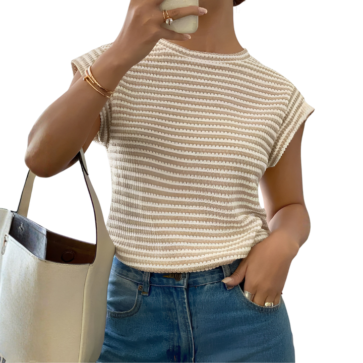Victoria | Breezy Cutout Sleeveless Tee