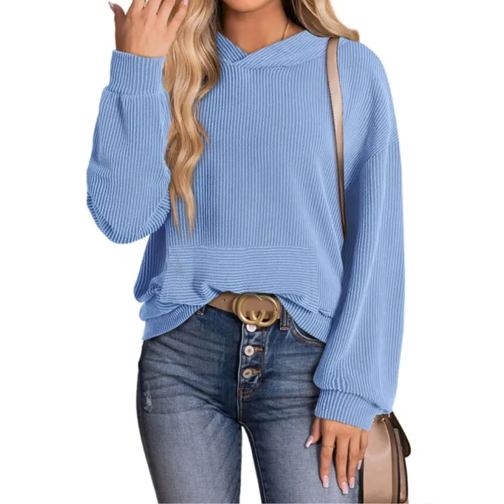 Olivia | Relaxed Twisted Hood Pullover Sweatshirt