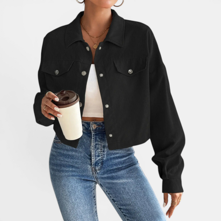 Bianca | Relaxed Corduroy Button-Front Jacket