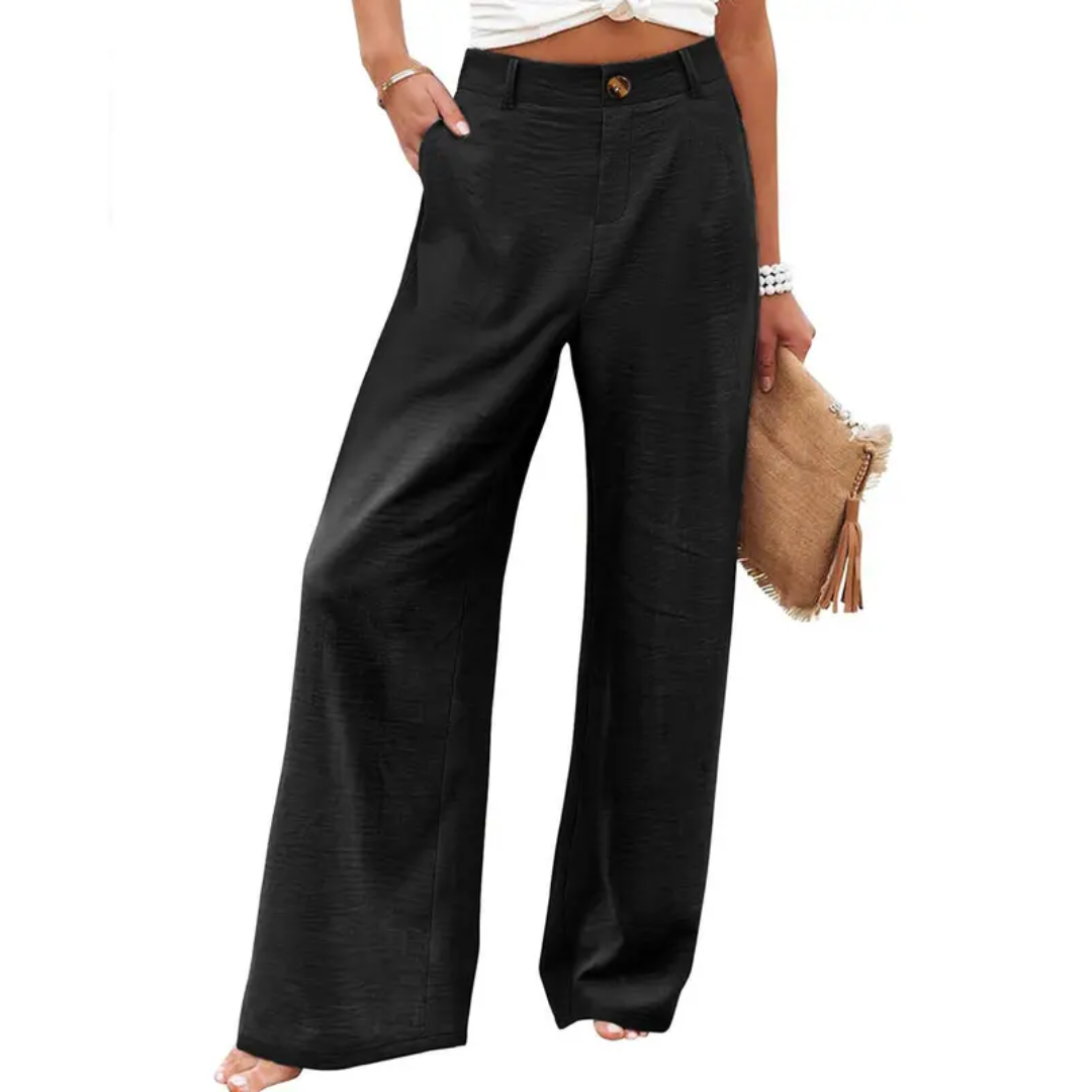 Annabelle | Relaxed High-Waist Wide Leg Trousers
