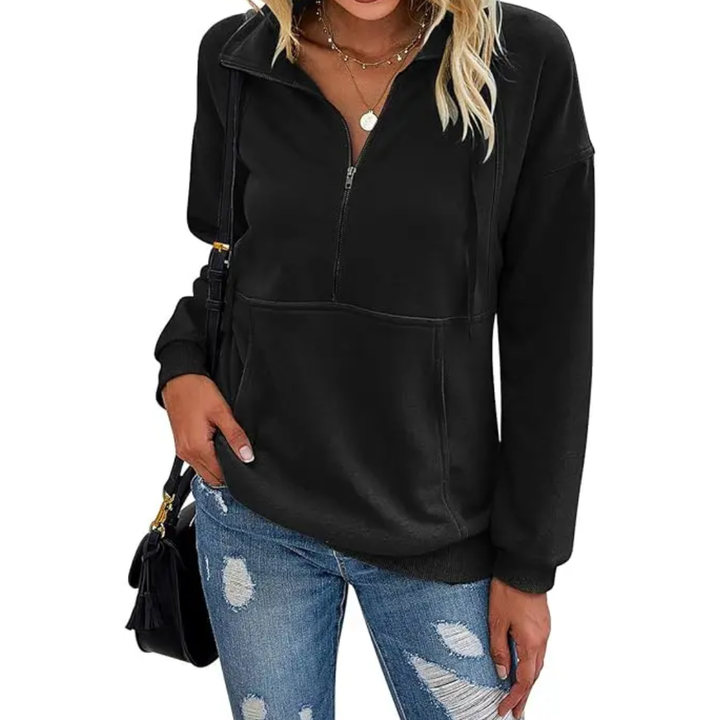 Verity | Cosy Half-Zip Fleece Sweatshirt