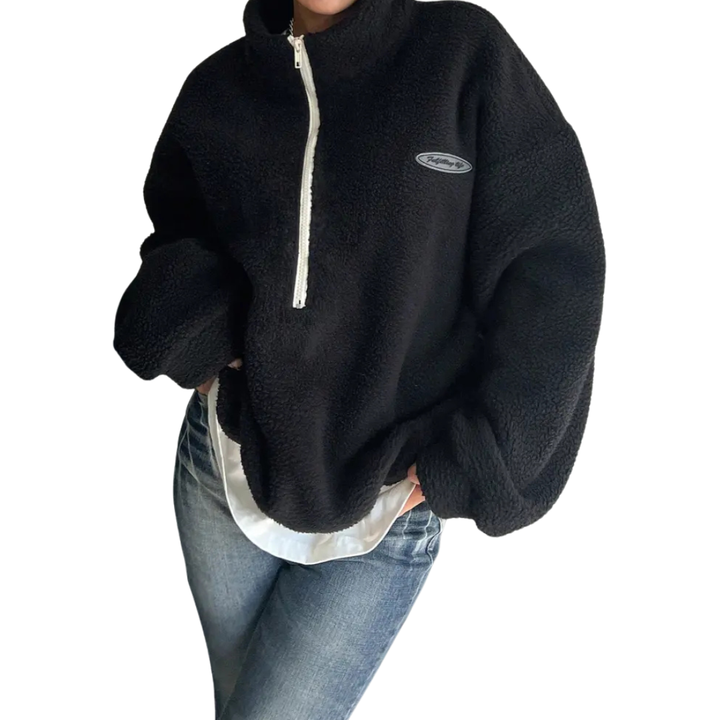 Kiara | Relaxed Fit Half Zip Casual Pullover