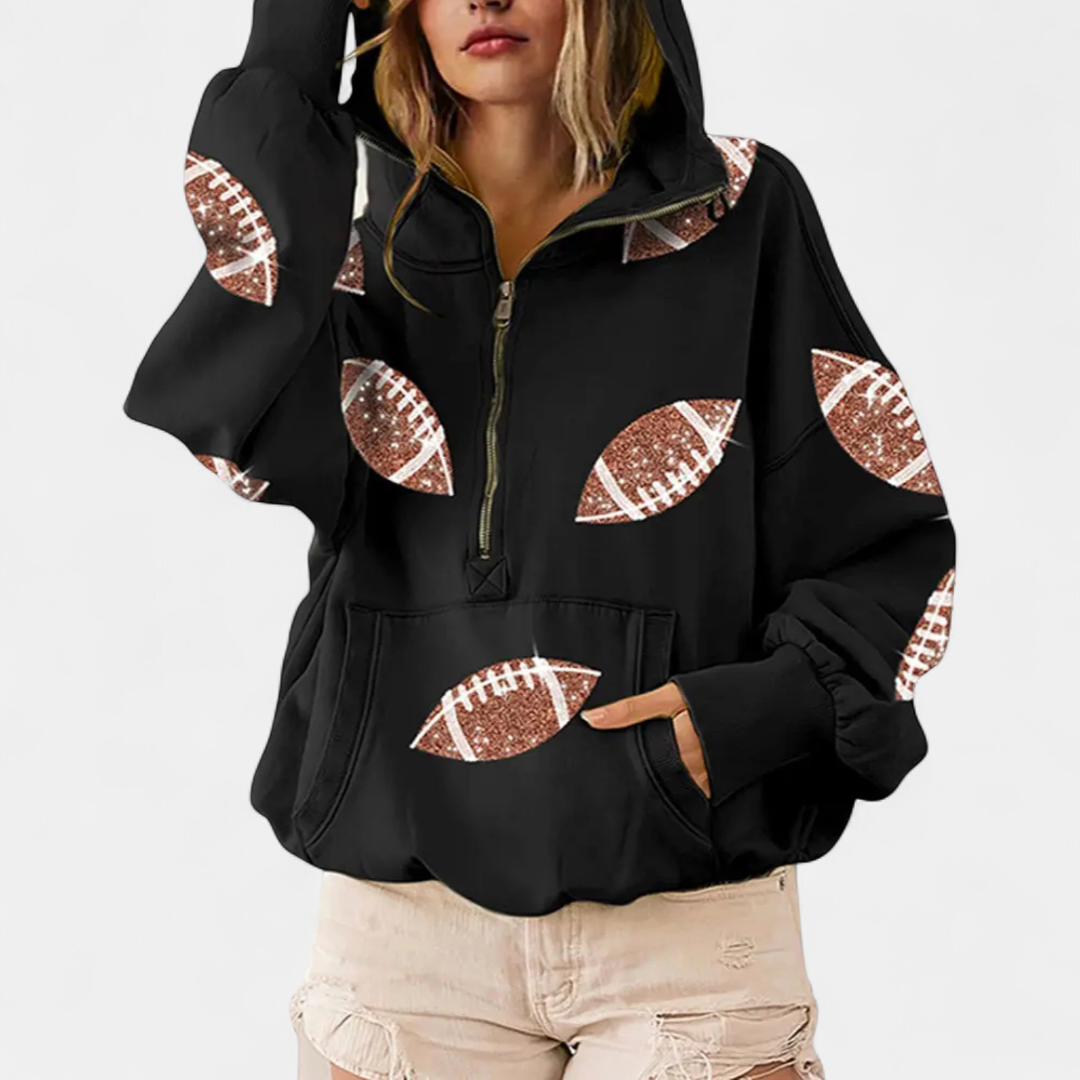 Harper | Game Day Zip-Up Hoodie
