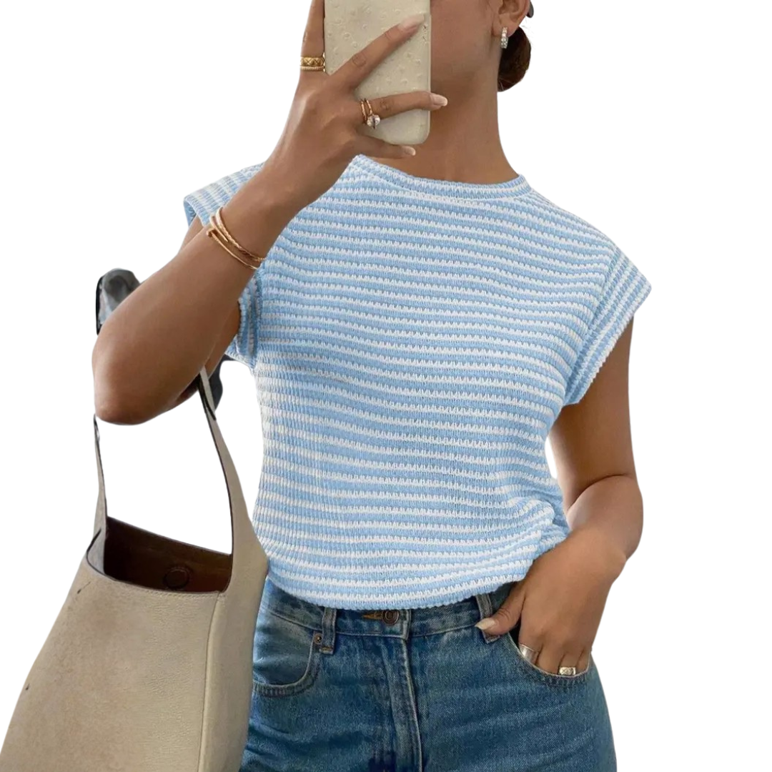 Victoria | Breezy Cutout Sleeveless Tee