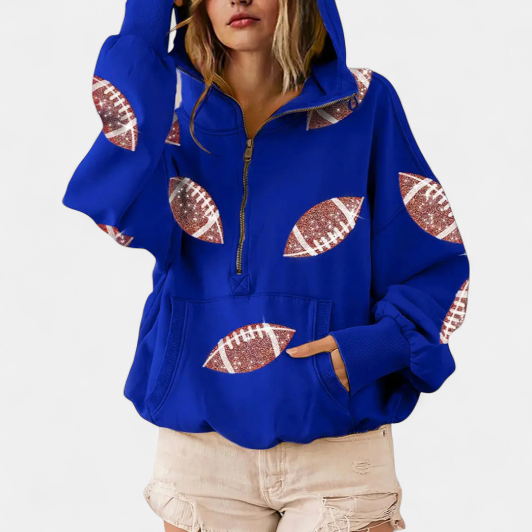 Harper | Game Day Zip-Up Hoodie