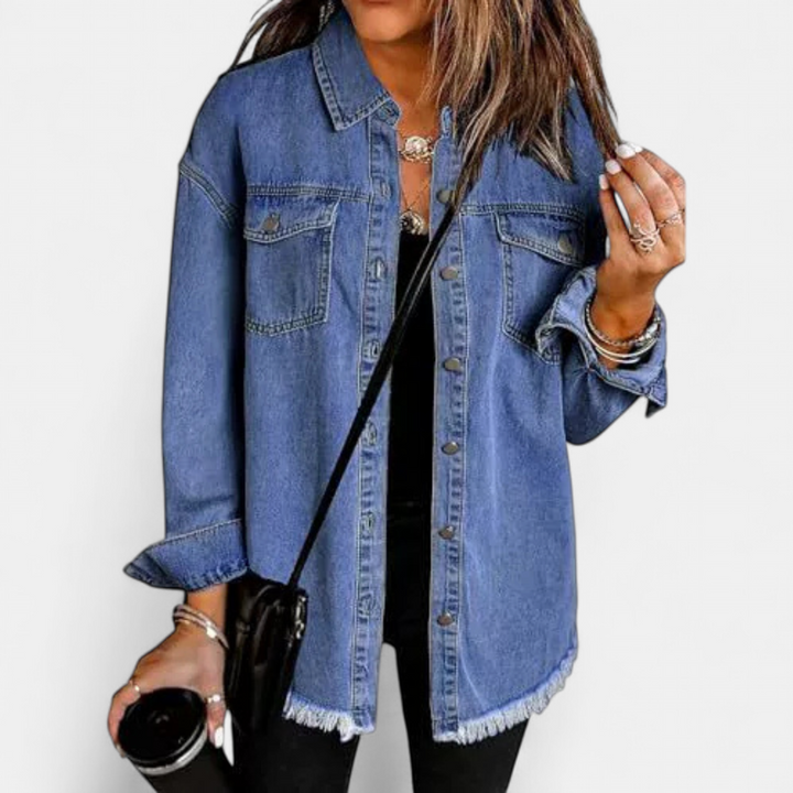 Abigail | Soft Brushed Casual Denim Jacket