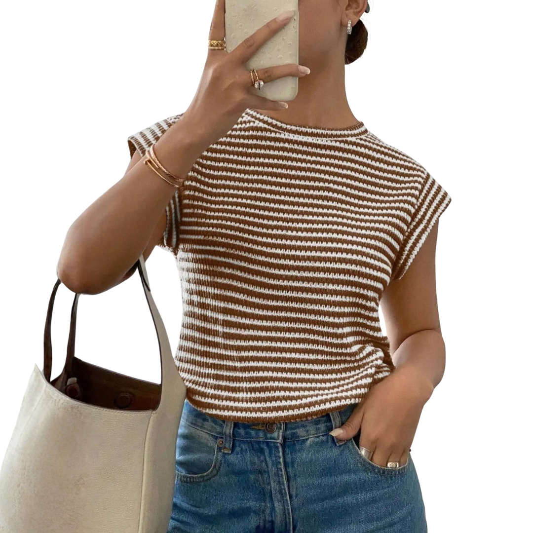 Victoria | Breezy Cutout Sleeveless Tee