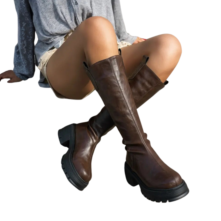 Zara | Cosy Fleece-Lined Tall Shaft Booties