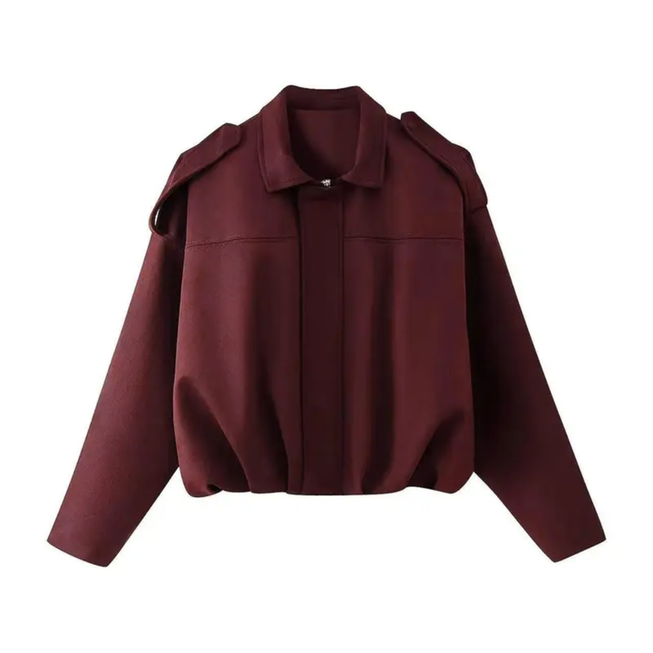 Grace | Vintage Suede Epaulet Bomber Jacket