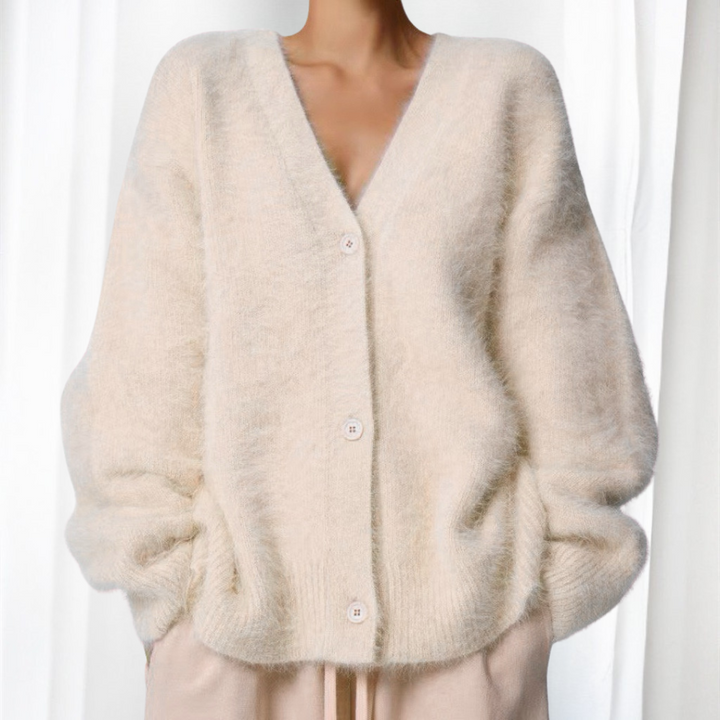Joanna | Comfy Button Front Drop Shoulder Cardigan