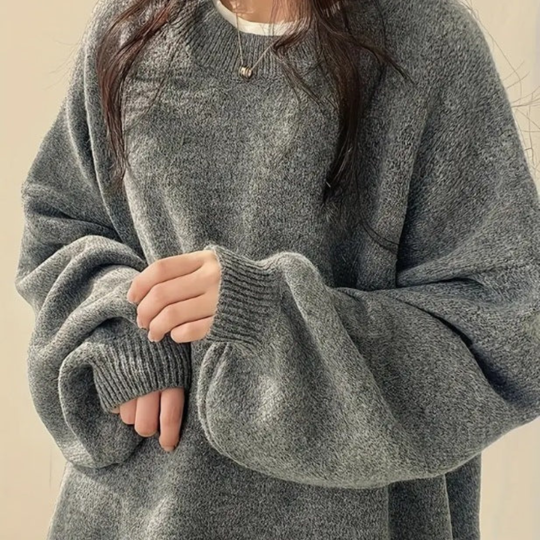 Wendy | Classic Drop Shoulder Long Sleeve Sweater