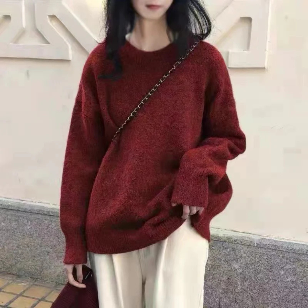 Wendy | Classic Drop Shoulder Long Sleeve Sweater