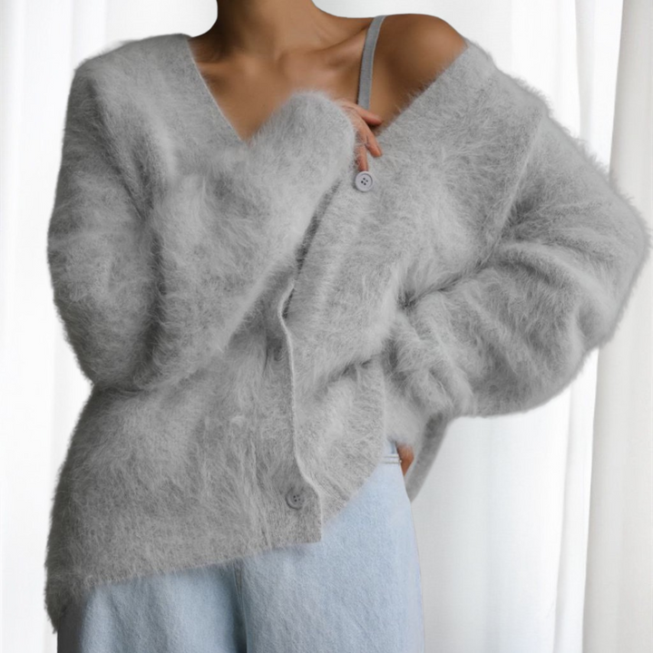 Joanna | Comfy Button Front Drop Shoulder Cardigan