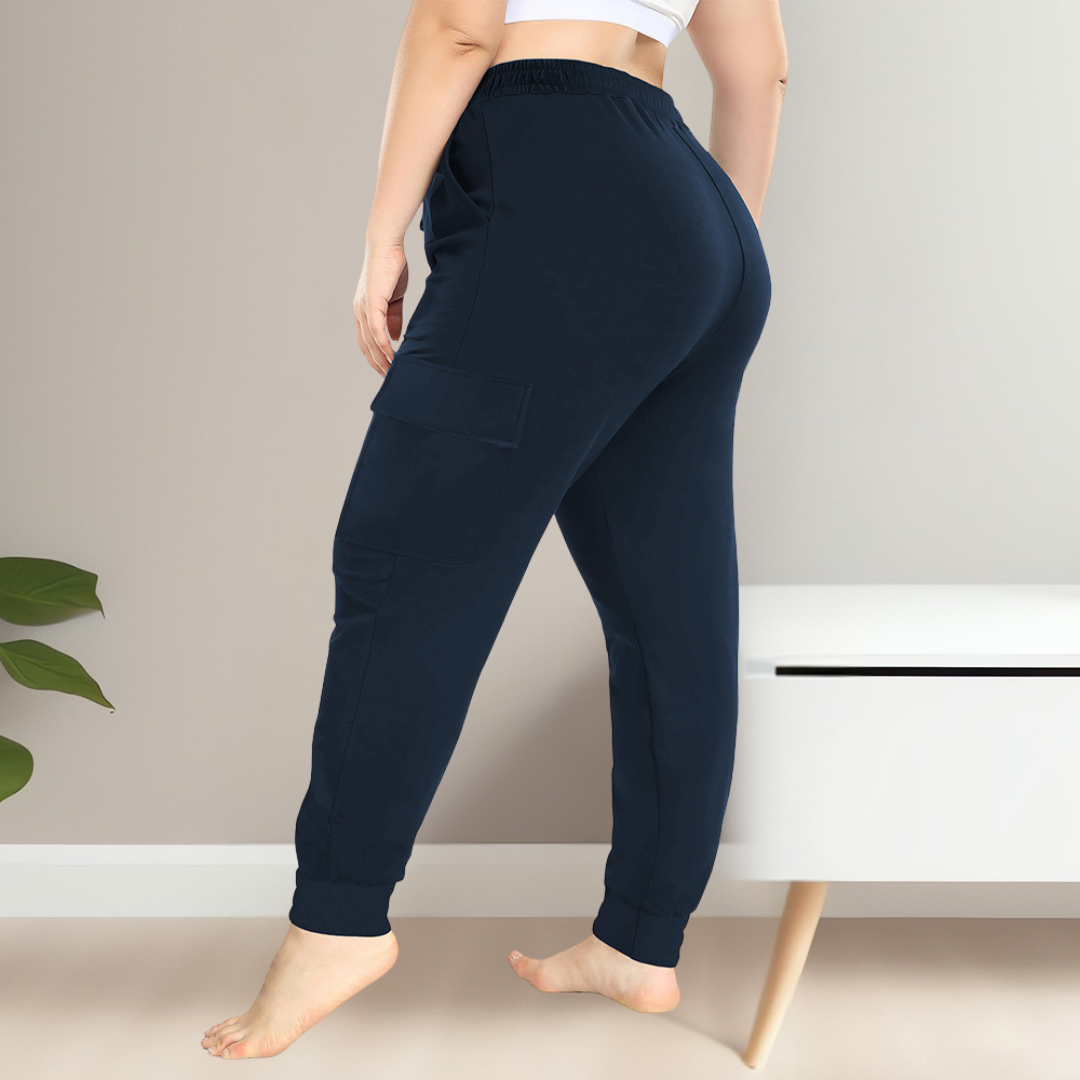 Daisy | Casual Plus Size Waist Cargo Pants