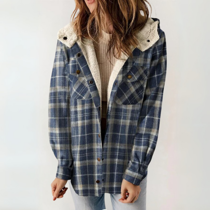 Millie | Casual Long Sleeve Button Front Hooded Coat