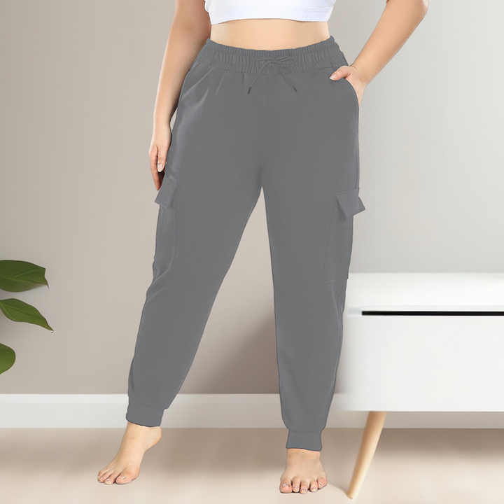 Daisy | Casual Plus Size Waist Cargo Pants