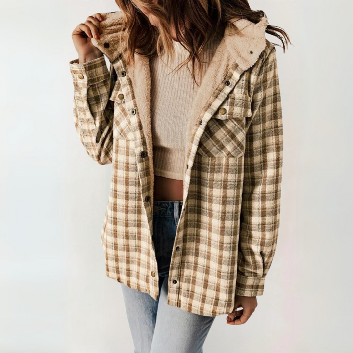 Millie | Casual Long Sleeve Button Front Hooded Coat