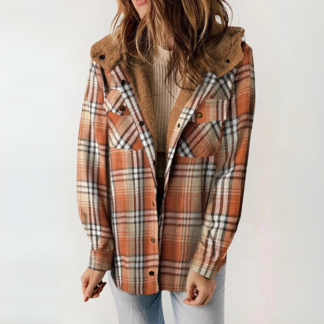 Millie | Casual Long Sleeve Button Front Hooded Coat
