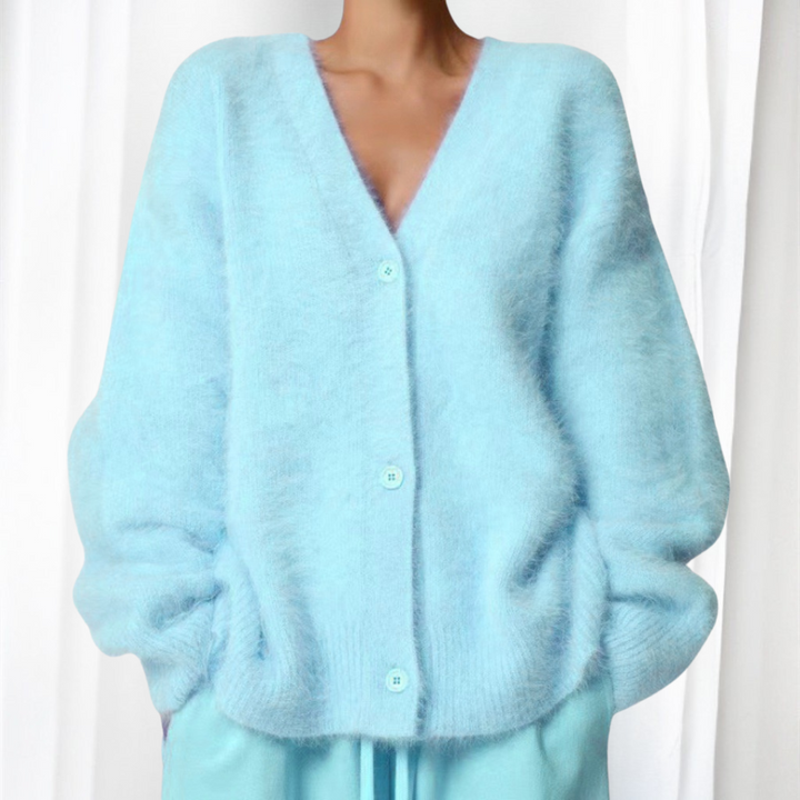 Joanna | Comfy Button Front Drop Shoulder Cardigan