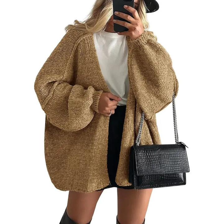 Danielle | Cosy Oversized Lantern Sleeve Cardigan