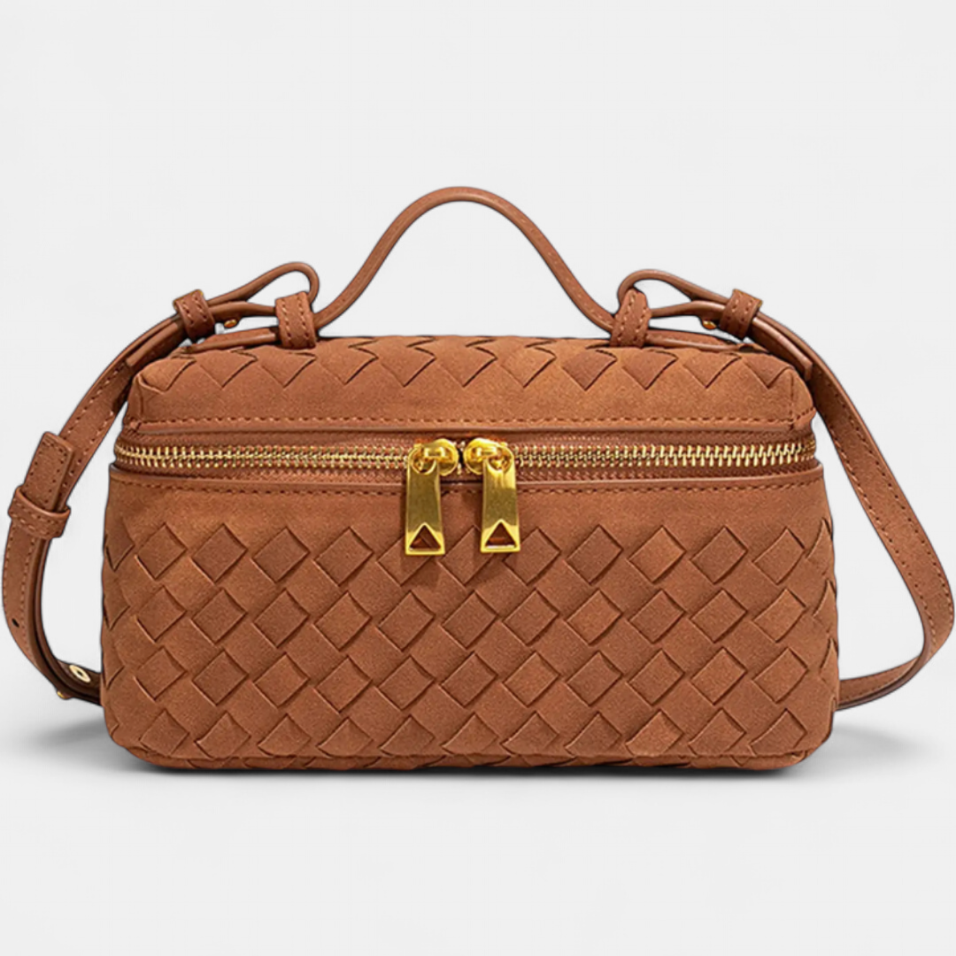 Alana | Vintage Matte Hand-Woven Box Bag