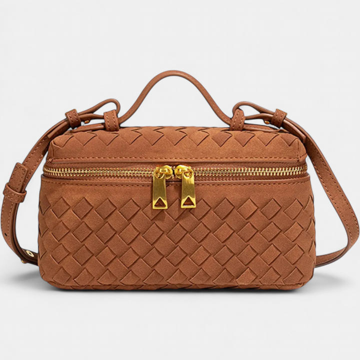 Alana | Vintage Matte Hand-Woven Box Bag