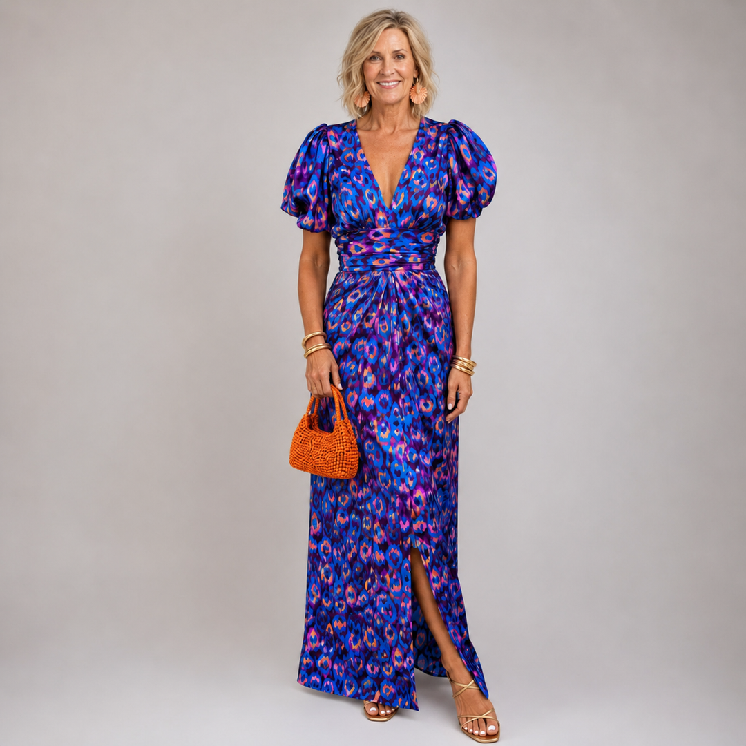 Griselda Pleated Sleeve Dress