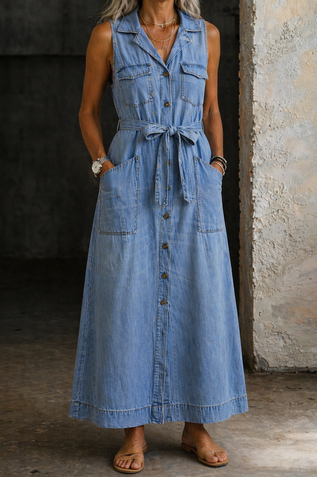 Rachel - Denim Dress